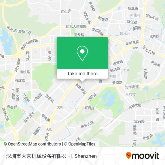 深圳市大京机械设备有限公司 map