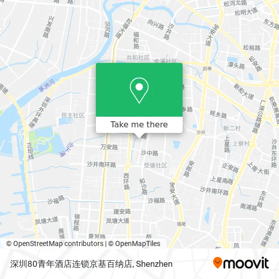 深圳80青年酒店连锁京基百纳店 map