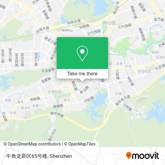 牛角龙新区65号楼 map