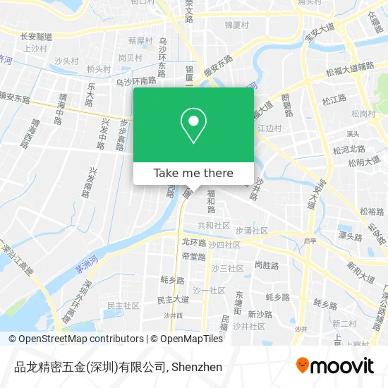 品龙精密五金(深圳)有限公司 map