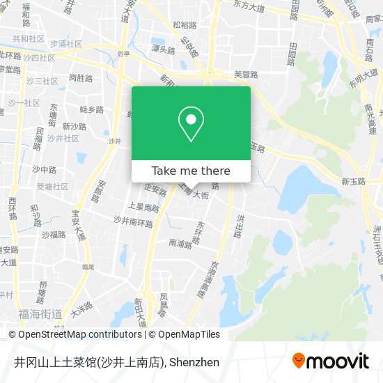 井冈山上土菜馆(沙井上南店) map