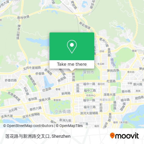 莲花路与新洲路交叉口 map