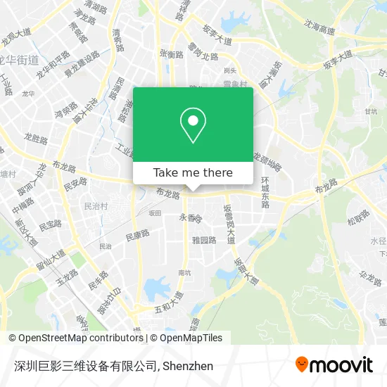 深圳巨影三维设备有限公司 map
