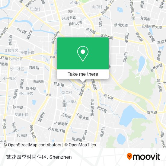 繁花四季时尚住区 map
