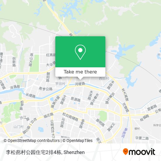 李松蓢村公园住宅2排4栋 map