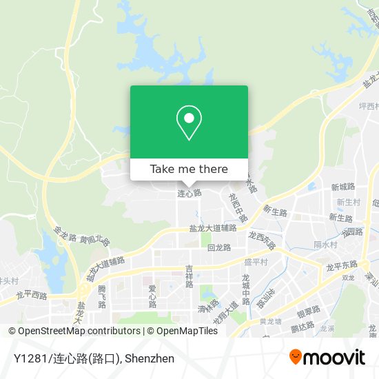 Y1281/连心路(路口) map