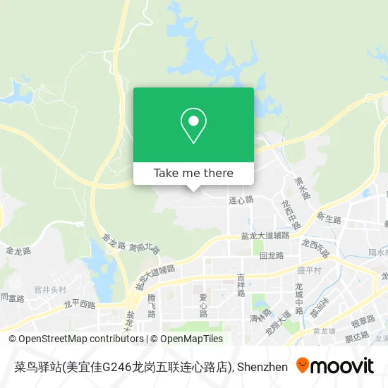 菜鸟驿站(美宜佳G246龙岗五联连心路店) map