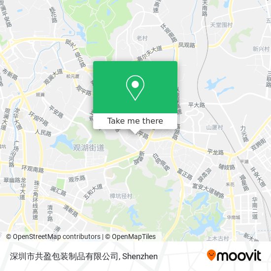 深圳市共盈包装制品有限公司 map