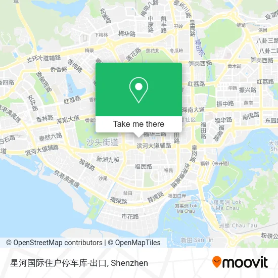 星河国际住户停车库-出口 map