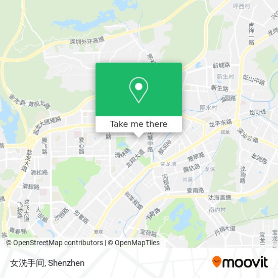 女洗手间 map