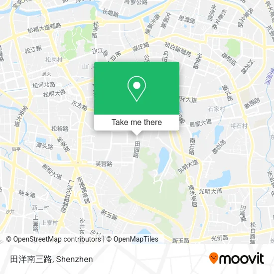 田洋南三路 map