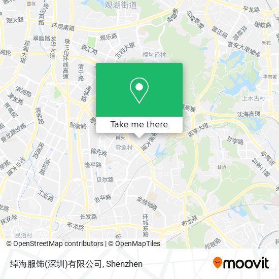 绰海服饰(深圳)有限公司 map