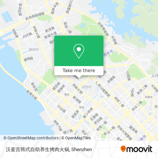 汉釜宫韩式自助养生烤肉火锅 map