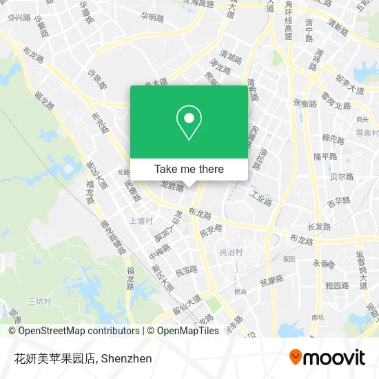 花妍美苹果园店 map