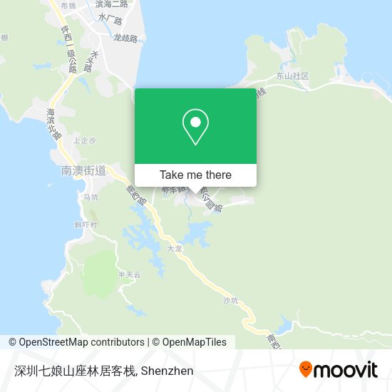 深圳七娘山座林居客栈 map