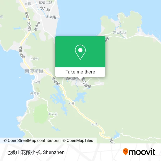 七娘山花颜小栈 map