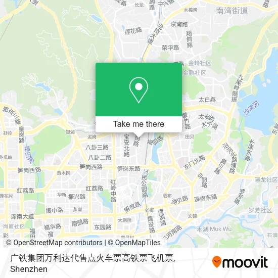 广铁集团万利达代售点火车票高铁票飞机票 map