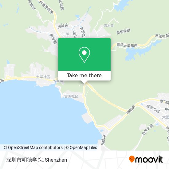 深圳市明德学院 map