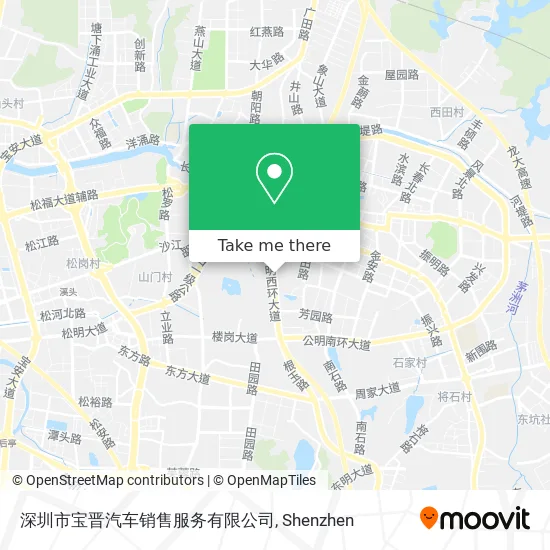 深圳市宝晋汽车销售服务有限公司 map