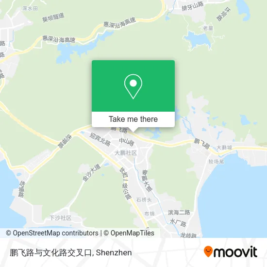 鹏飞路与文化路交叉口 map