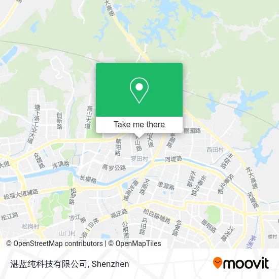 湛蓝纯科技有限公司 map
