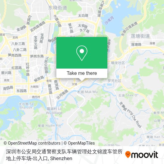 深圳市公安局交通警察支队车辆管理处文锦渡车管所地上停车场-出入口 map