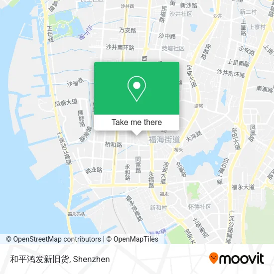 和平鸿发新旧货 map