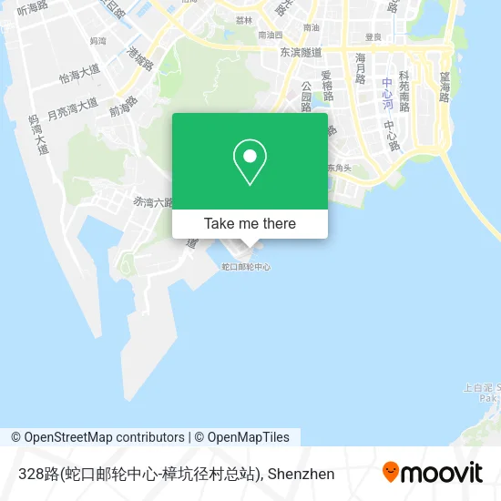 328路(蛇口邮轮中心-樟坑径村总站) map