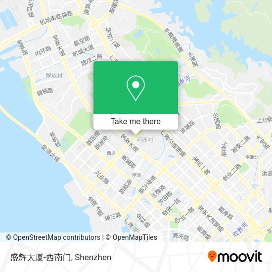 盛辉大厦-西南门 map