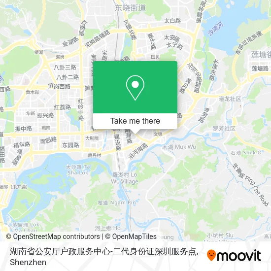 湖南省公安厅户政服务中心-二代身份证深圳服务点 map