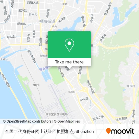 全国二代身份证网上认证回执照相点 map