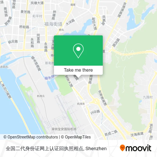 全国二代身份证网上认证回执照相点 map