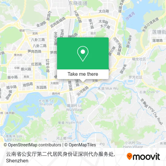 云南省公安厅第二代居民身份证深圳代办服务处 map