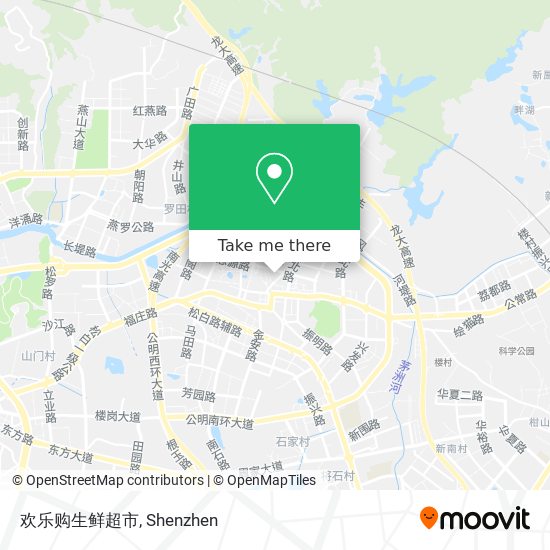 欢乐购生鲜超市 map