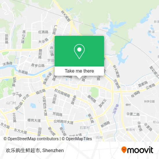 欢乐购生鲜超市 map