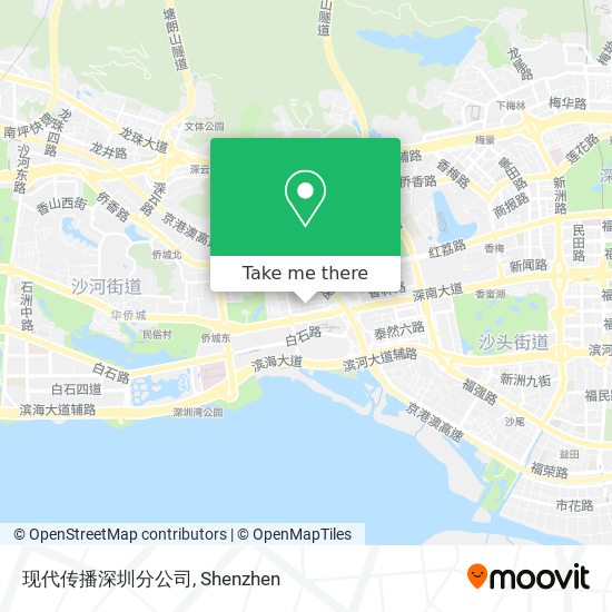 现代传播深圳分公司 map