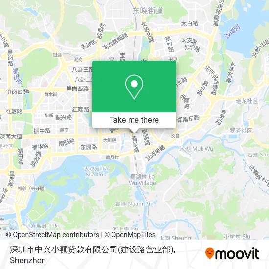 深圳市中兴小额贷款有限公司(建设路营业部) map