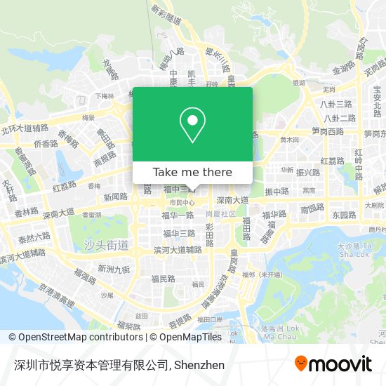 深圳市悦享资本管理有限公司 map