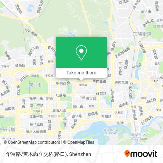 华富路/黄木岗立交桥(路口) map