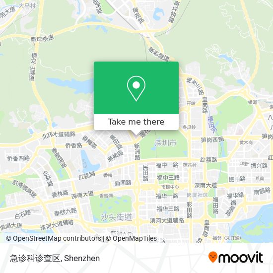 急诊科诊查区 map