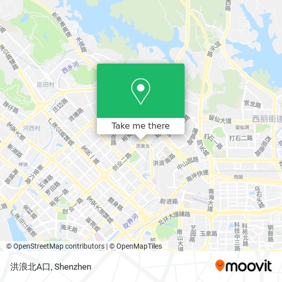 洪浪北A口 map