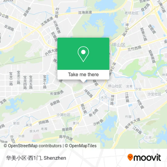 华美小区-西1门 map