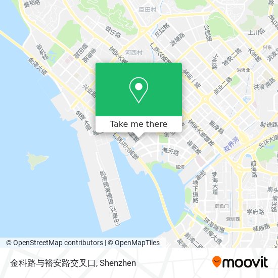 金科路与裕安路交叉口 map