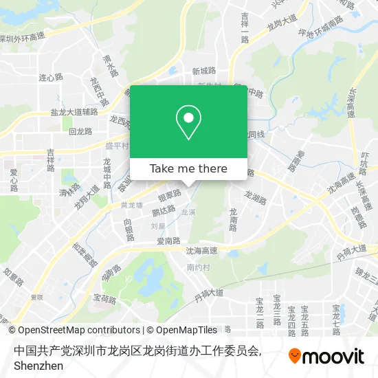中国共产党深圳市龙岗区龙岗街道办工作委员会 map