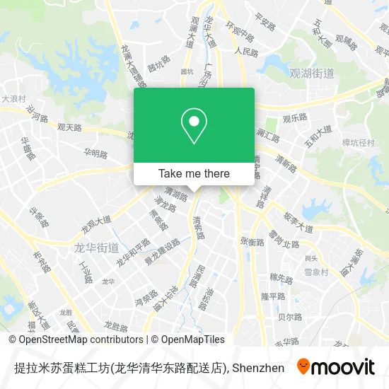 提拉米苏蛋糕工坊(龙华清华东路配送店) map