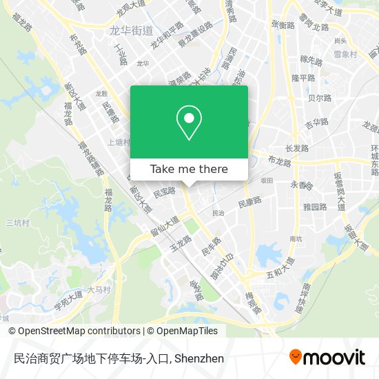 民治商贸广场地下停车场-入口 map