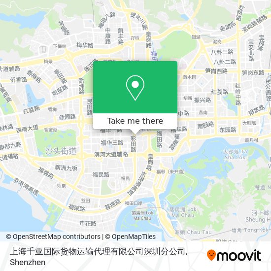 上海千亚国际货物运输代理有限公司深圳分公司 map
