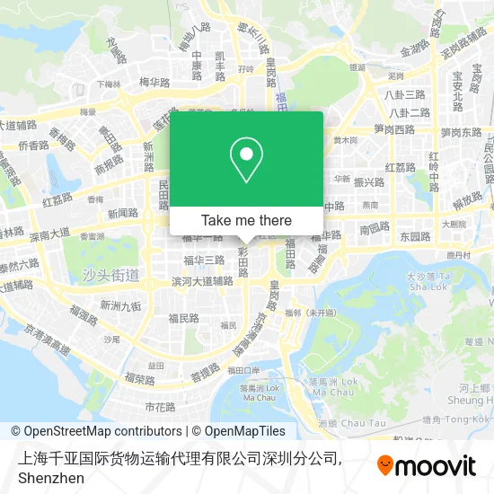 上海千亚国际货物运输代理有限公司深圳分公司 map