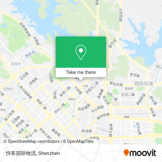 快客国际物流 map