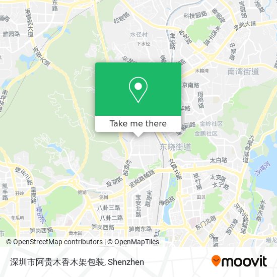 深圳市阿贵木香木架包装 map